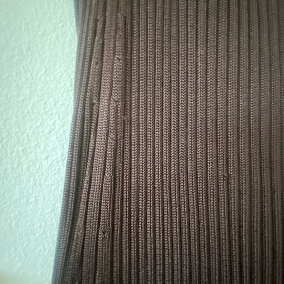 Ninety Percent Rib Split Front Midi Skirt Truffle - Picture 10 of 16